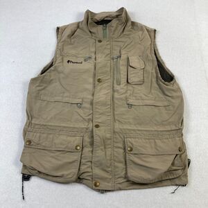 Pinewood Outdoor‎ Collection Utility Gilet Vest With Pockets Beige Mens XL Snap